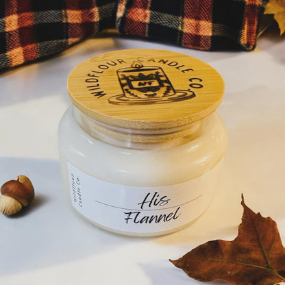 His Flannel 10 oz Candle